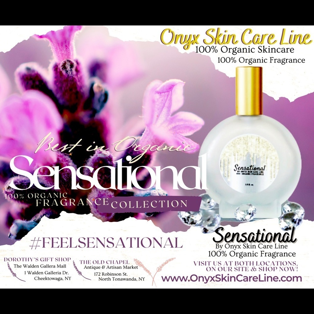SENSATIONAL - ORGANIC FRAGRANCE - BY ONYX SKIN CARE LINE